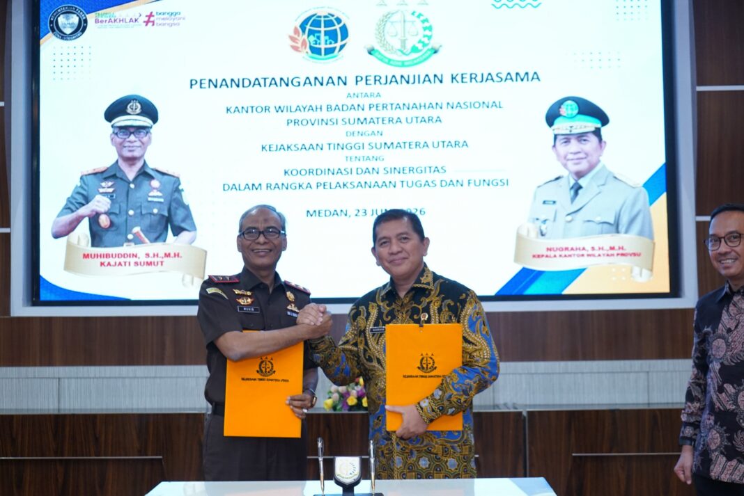 BPN Menjalin Kerjasama dengan Kejaksaan Tinggi Sumatera Utara.